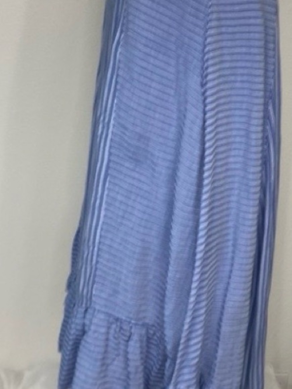 Anthropologie Holding Horses Women's Blue White Gauzy Striped Apron Dress Size S - Picture 10 of 14